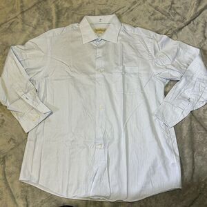 Tommy Bahama Dress Shirt 17 1/2 34/35 made in Hong Kong 100% Cotton XXL